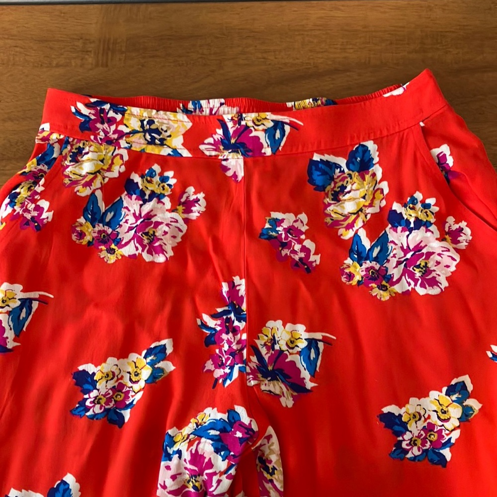 Red Floral Pants. MAKE AN OFFER!! NEED TO CLEAR OUT CLOSET!